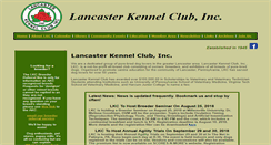 Desktop Screenshot of lancasterkennelclub.org